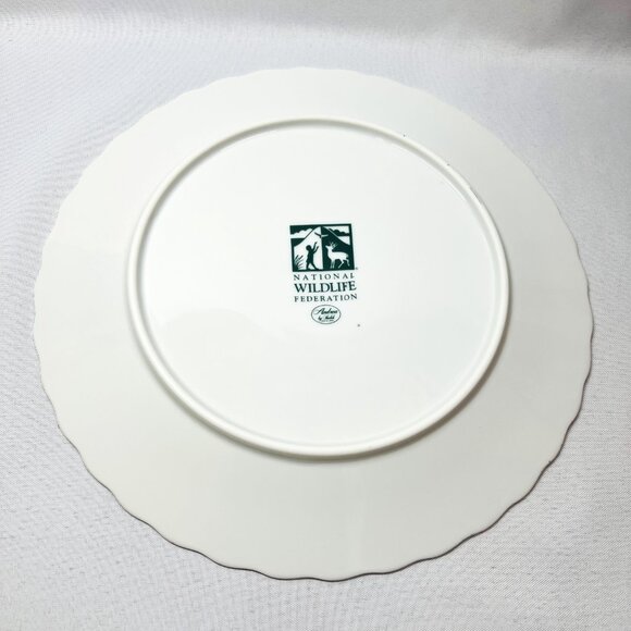 Christmas Cardinal Plate Andrea by Sedak National Wildlife Federation 10” Japan - Picture 5 of 8